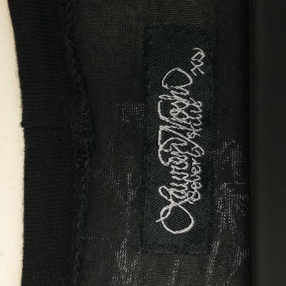 Lauren Moshi Top Womens XS Black White Diamonds Graphic Swing Short Sleeve Shirt - Picture 10 of 12